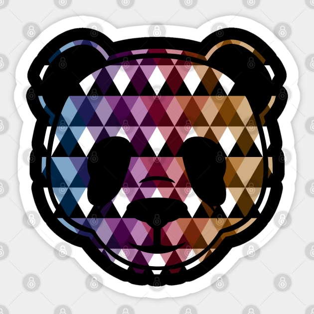 PANDA TRIANGLE Sticker by gumi89